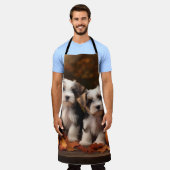 Biewer Terrier Welppy Autumn Delight Pumpkin Schürze (Getragen)