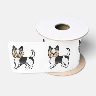 Biewer Terrier Yorkshire Terrier Cartoon Hunde Satinband