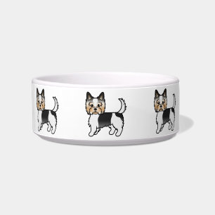Biewer Terrier Yorkshire Terrier Süße Cartoon-Hund Napf
