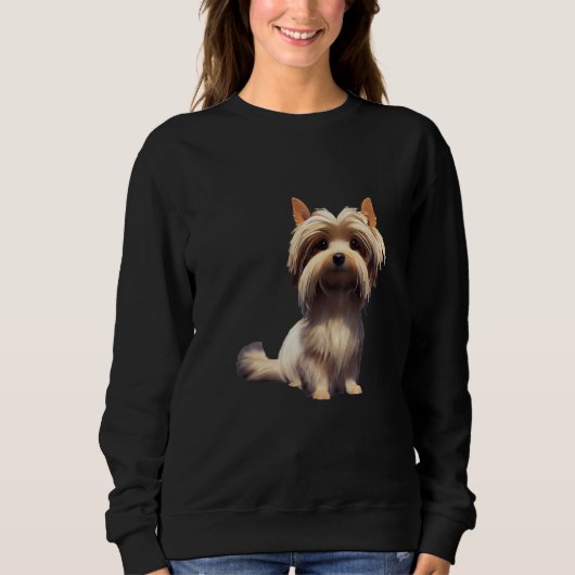 Biewer Yorkshire Terrier Dog Sweatshirt (Vorderseite)