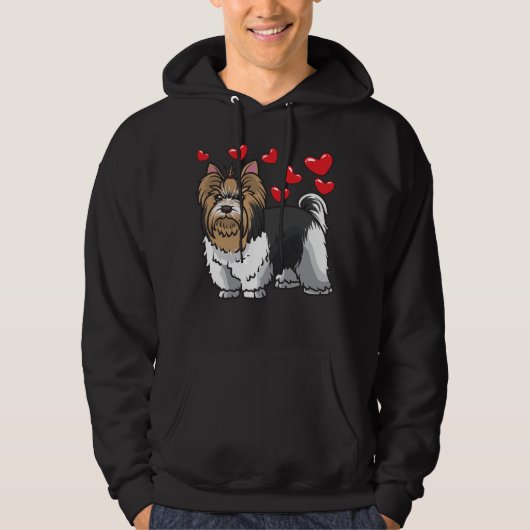 Biewer Yorkshire Terrier Dogs Hoodie (Vorderseite)