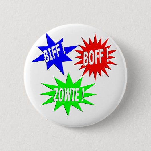 Biff Boff Zowie Knopf Button (Vorderseite)