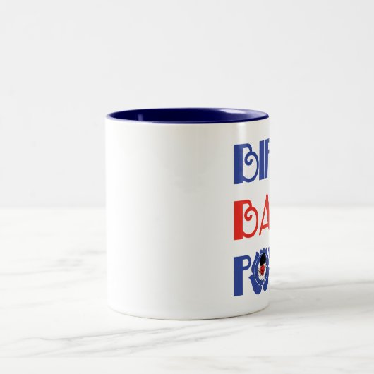 BIFF-KNALL-KRIEGSGEFANGEN-Mod-Tasse Zweifarbige Tasse (Mittel)