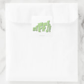 BIFF! QUADRATISCHER AUFKLEBER (Tasche)