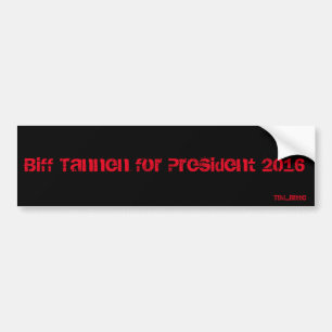 Biff Tannen für Präsidenten 2016 Stoßdämpfer Autoaufkleber
