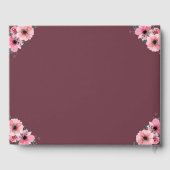 Big 30. Geburtstag Foto Collage Blume Frau Gästebuch (Rückseite)