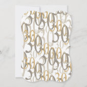 Big 30 Gold Geburtstagsparty Einladung (Rückseite)