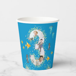 Big 3. unter dem Meer Geburtstagskollage Pappbecher