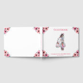 Big 4th Birthday Foto Collage Flower Girl White Gästebuch (Voll)