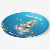 Big 4th Birthday FotoCollage unter dem Meer Pappteller (Schrägansicht)