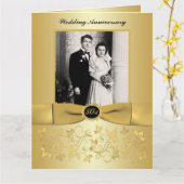 BIG 50-Jährige Foto Gästeschrift Karte (Gelbe Blume)