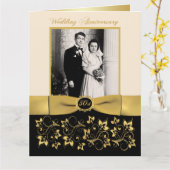 BIG 50-Jährige Foto Gästeschrift Karte (Gelbe Blume)