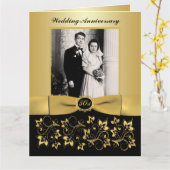 BIG 50-Jährige Foto Gästeschrift Karte (Gelbe Blume)