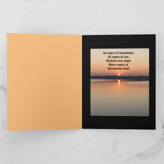 BIG 50-jähriges Jubiläum aller Liebe Shines hell Karte (Innenseite)