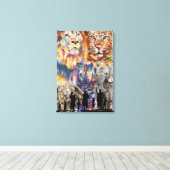 Big 5 - Afrika Leinwanddruck (Insitu (Holzboden))