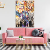 Big 5 - Afrika Leinwanddruck (Insitu (Wohnzimmer))