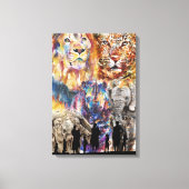 Big 5 - Afrika Leinwanddruck (Vorderseite)