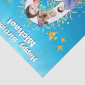 Big 6th under Sea Geburtstagskollage Seidenpapier (Ausschnitt)