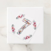 Big 7th Birthday Girl Foto Collage Pink Blume Geschenkanhänger (Beispiel)