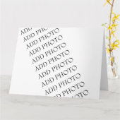 Big 8,5" x 11" Grußkarte Erstellen Sie Ihre eigene Karte (Gelbe Blume)