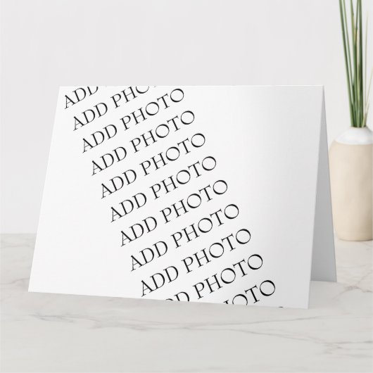 Big 8,5" x 11" Grußkarte Erstellen Sie Ihre eigene Karte (Vorderseite)