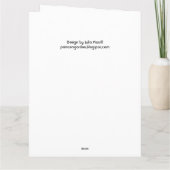 Big 90. Geburtstagskarte Karte (Rückseite)