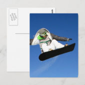 Big Air Snowboarding Postcard Postkarte (Vorne/Hinten)