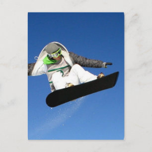 Big Air Snowboarding Postcard Postkarte