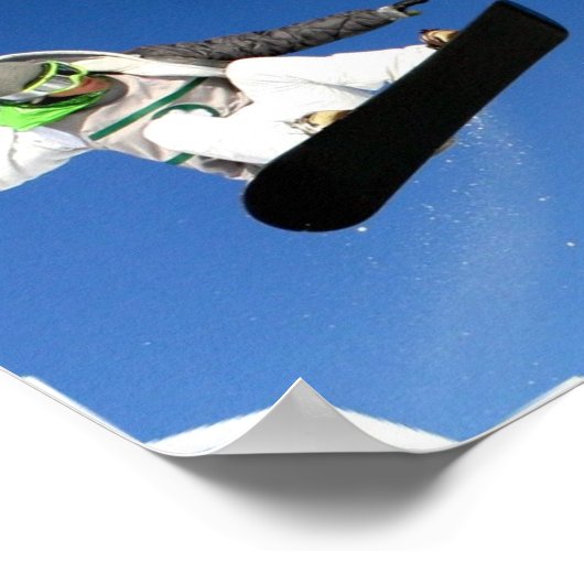 Big Air Snowboarding POster (Ecke)