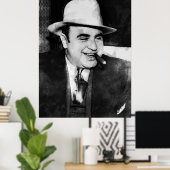 BIG AL CAPONE - VERBOT VON GANG BOSS POSTER (Heimbüro)
