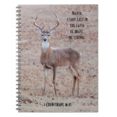 Big and Beautiful Wild Buck Deer Prayer Journal Notizblock (Vorderseite)