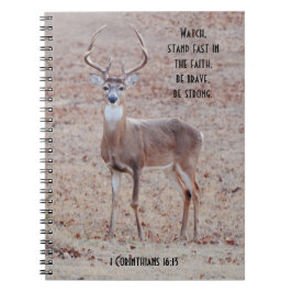 Big and Beautiful Wild Buck Deer Prayer Journal Notizblock