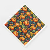 Big and Little Fall Pumpkins Serviette (Ecke)