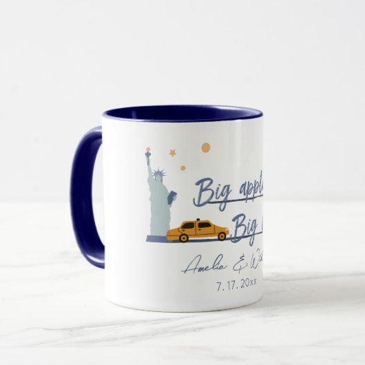 Big Apple, Big Liebe New York City Gastgeschenk Ho Tasse (Vorderseite Links)