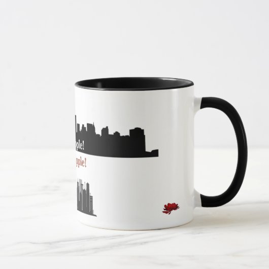 Big Apple! Mini-apple! 11-oz Ceramic mug Tasse (Rechts)