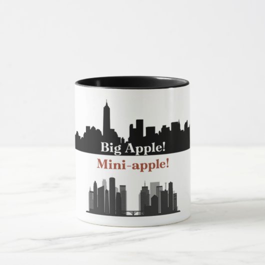 Big Apple! Mini-apple! 11-oz Ceramic mug Tasse (Zentrum)