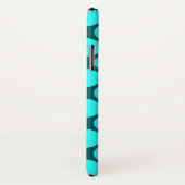 Big Aqua Polka Dots auf Aquamarinen Case-Mate iPhone Hülle (Hinten/Rechts)