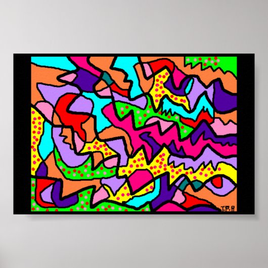 Big Art Bild viele Farben Poster (Vorne)