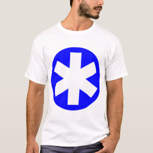 Big Asterisk - Blau und Weiß T-Shirt
