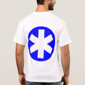 Big Asterisk - Blau und Weiß T-Shirt (Rückseite)