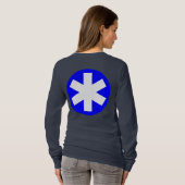 Big Asterisk - Blau und Weiß T-Shirt (Schwarz voll)