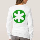 Big Asterisk - Grün und Weiß T-Shirt (Rückseite)