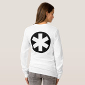 Big Asterisk - Schwarz und Weiß T-Shirt (Schwarz voll)