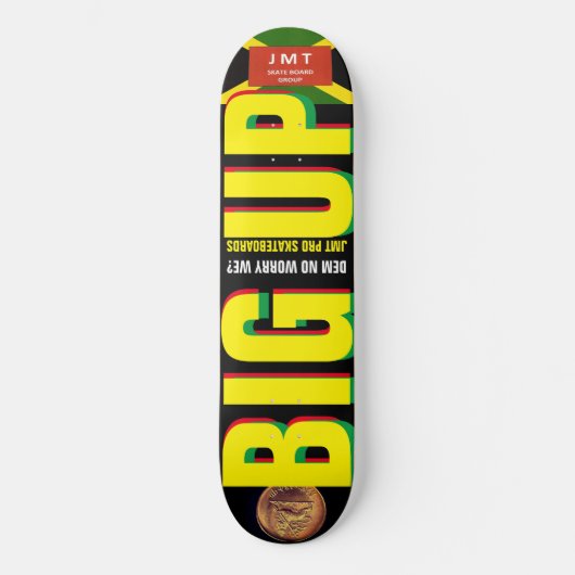 BIG AUF 8 1/4" Skateboarddecke Skateboard (Vorderseite)