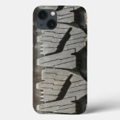 Big Automotive Autos alte Reifen Black Road Trips Case-Mate iPhone Hülle (Rückseite)