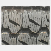 Big Automotive Autos alte Reifen Black Road Trips Fleecedecke (Vorderseite (Horizontal))