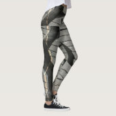 Big Automotive Autos alte Reifen Black Road Trips Leggings (Rechts)