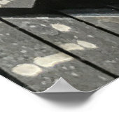 Big Automotive Autos alte Reifen Black Road Trips Poster (Ecke)