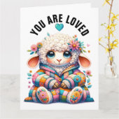 BIG Baby Animal Theme - Schau zurück! Karte (Gelbe Blume)