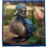 BIG BABY PEACOCK DUSCHVORHANG (Vorderseite)